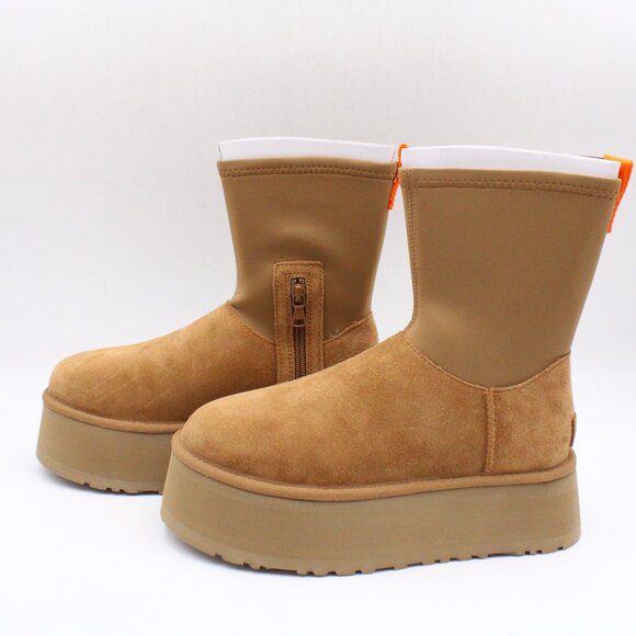 NIDB UGG Classic Dipper Platform Boots with Neoprene Shaft in Chestnut US Size 7 - Picture 3 of 16